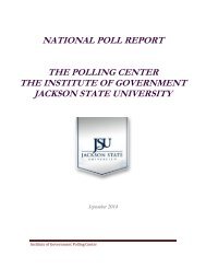 National Poll Report for IOG Sept 2014