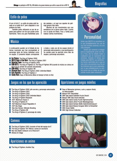 Revista KOF Universe 3