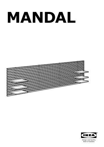 Ikea MANDAL struttura letto con testiera - S89094948 - Istruzioni di montaggio