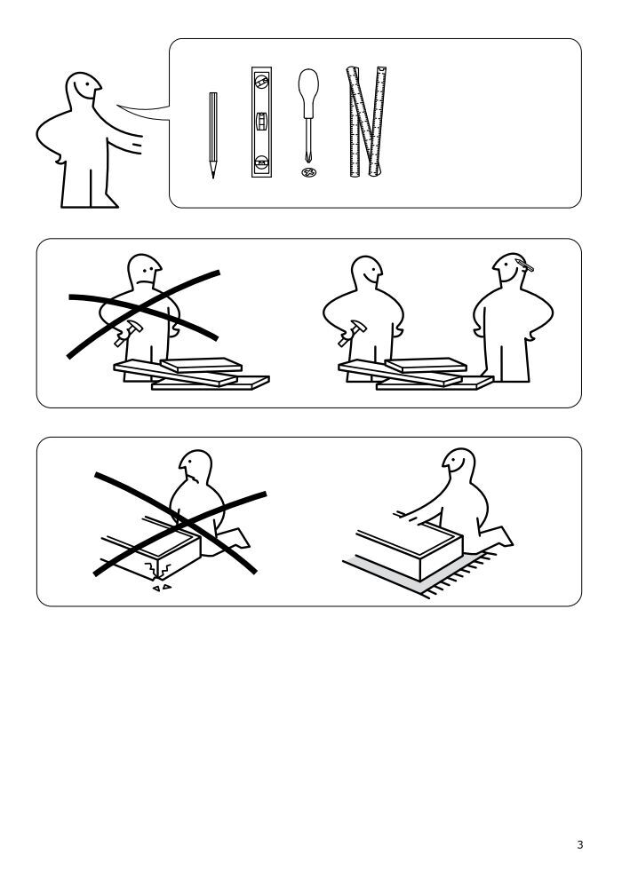 Ikea MANDAL struttura letto con testiera - S89094948 - Istruzioni di  montaggio