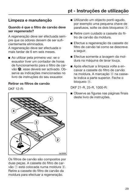 Miele DKF 12-R - Istruzioni d'uso/Istruzioni di montaggio