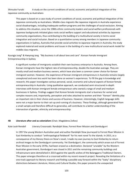 Crossroads in Cultural Studies Conference 14-17th December 2016 Program Index