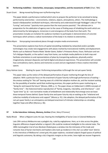 Crossroads in Cultural Studies Conference 14-17th December 2016 Program Index