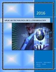 APLICAR TECNOLOGÍAS DE LA INFORMACION