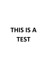 THIS IS A TEST