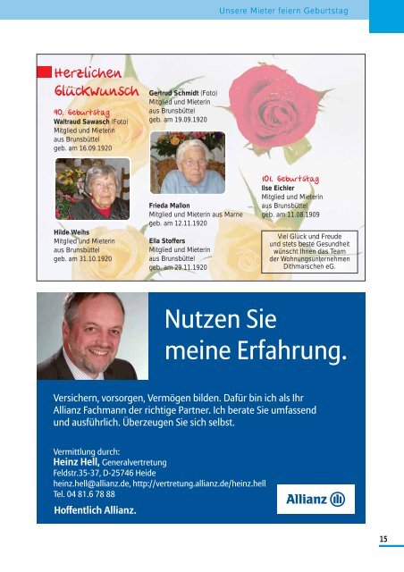 ohnungsunternehmen ithmarschen eg - Wohnungsunternehmen ...