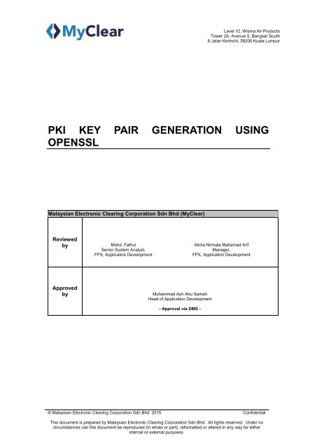 4 pki key pair generation using openssl v1 0