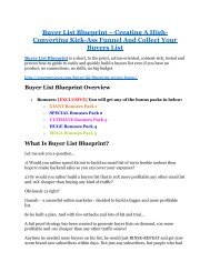 Buyer List Blueprint review - Buyer List Blueprint (MEGA) $23,800 bonuses