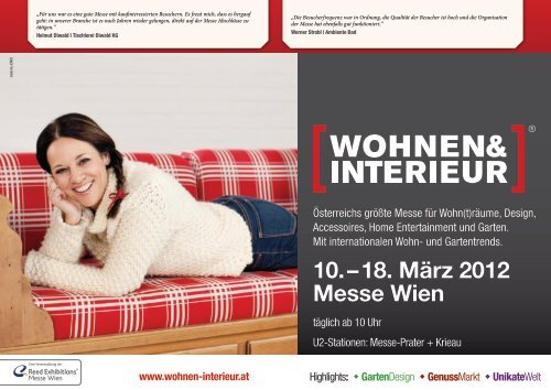 Ausstellerinfo kompakt - Wohnen & Interieur