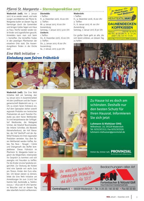 WDL-aktuell Dezember 2016