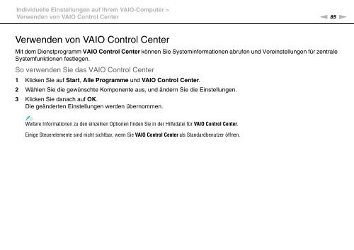 Sony VPCX11S1E - VPCX11S1E Istruzioni per l'uso Tedesco