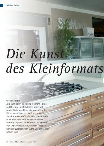 Die Kunst des Kleinformats - Ihre Küche und Mehr