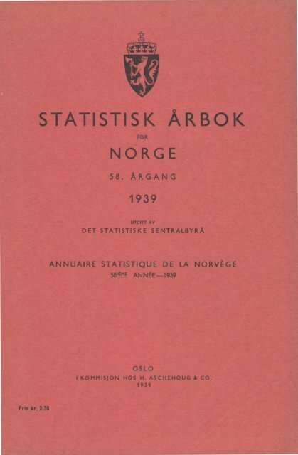 Norway Yearbook 1939