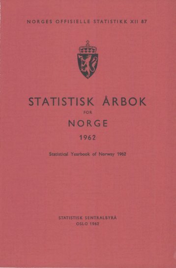 Norway Yearbook - 1962