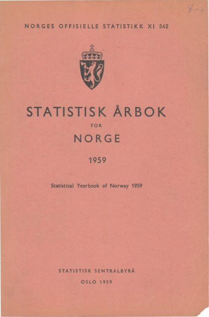 Norway Yearbook - 1959