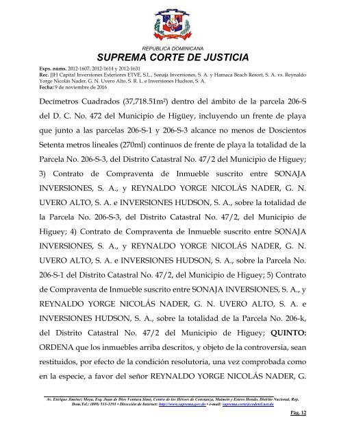 SUPREMA CORTE DE JUSTICIA