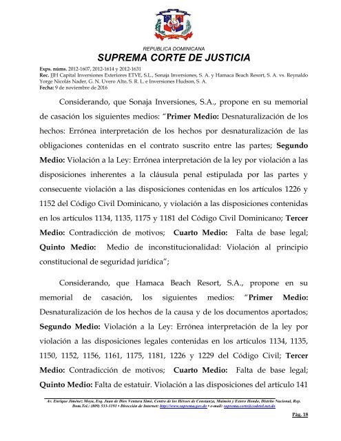 SUPREMA CORTE DE JUSTICIA