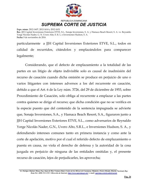 SUPREMA CORTE DE JUSTICIA