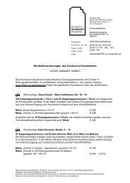 Information zu allen Wohnheimen (160 KB) - Hochschul Sozialwerk ...