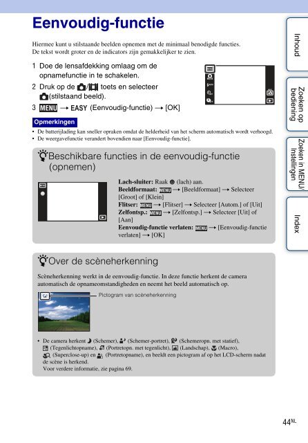 Sony DSC-TX7 - DSC-TX7 Istruzioni per l'uso Olandese