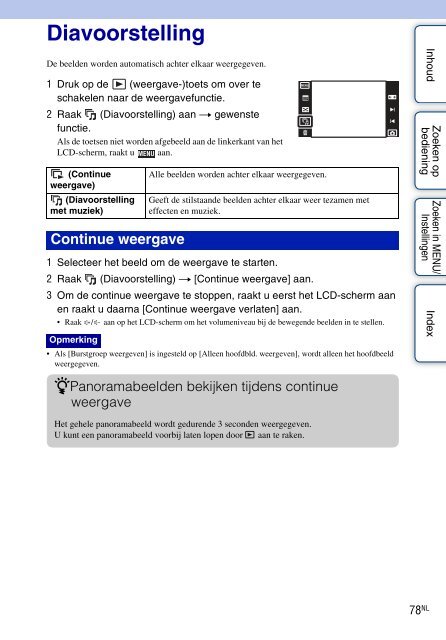 Sony DSC-TX7 - DSC-TX7 Istruzioni per l'uso Olandese