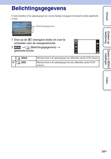 Sony DSC-TX7 - DSC-TX7 Istruzioni per l'uso Olandese