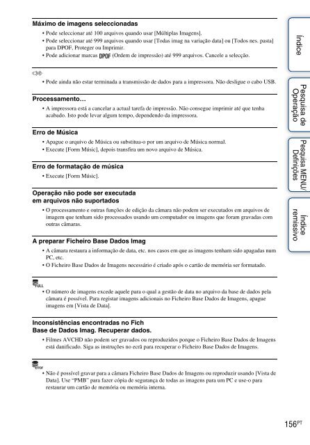 Sony DSC-TX7 - DSC-TX7 Istruzioni per l'uso Portoghese