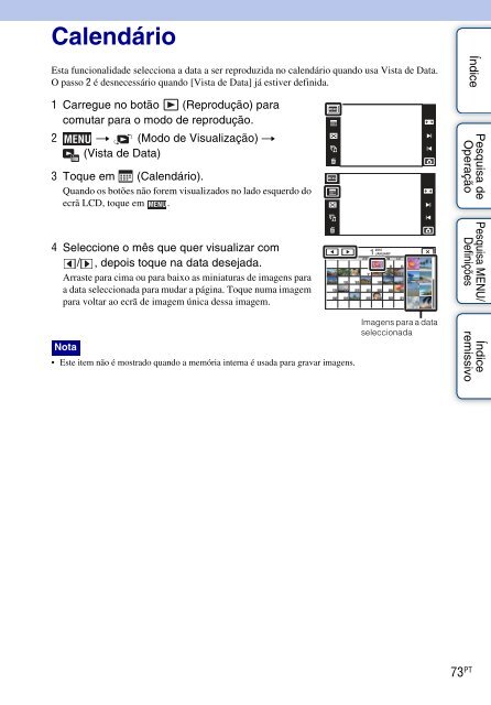 Sony DSC-TX7 - DSC-TX7 Istruzioni per l'uso Portoghese