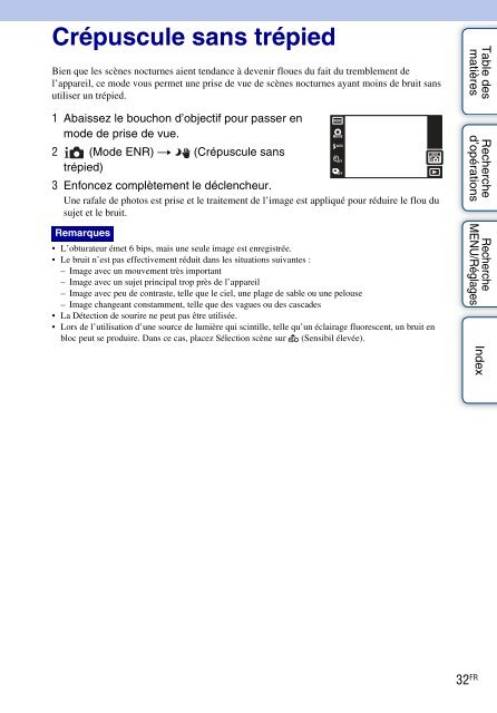 Sony DSC-TX7 - DSC-TX7 Istruzioni per l'uso Francese