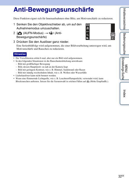 Sony DSC-TX7 - DSC-TX7 Istruzioni per l'uso Tedesco