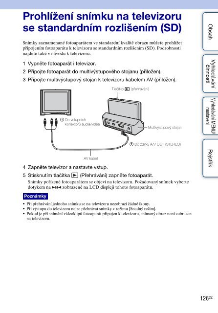 Sony DSC-TX7 - DSC-TX7 Istruzioni per l'uso Ceco