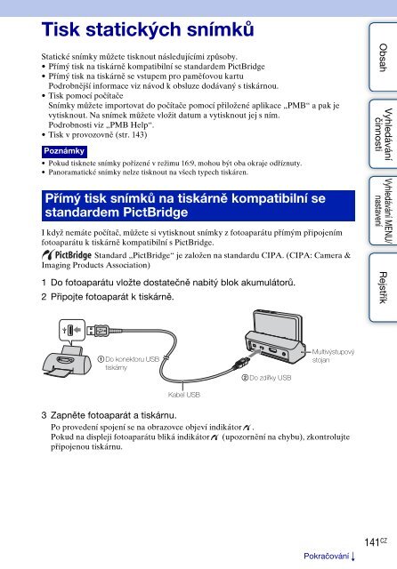 Sony DSC-TX7 - DSC-TX7 Istruzioni per l'uso Ceco