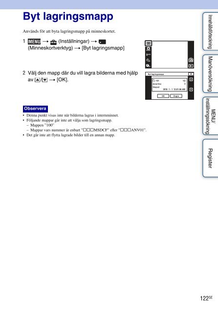 Sony DSC-TX7 - DSC-TX7 Istruzioni per l'uso Svedese