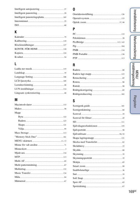 Sony DSC-TX7 - DSC-TX7 Istruzioni per l'uso Svedese