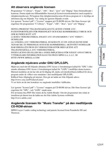 Sony DSC-TX7 - DSC-TX7 Istruzioni per l'uso Svedese