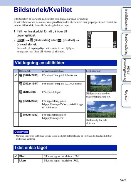 Sony DSC-TX7 - DSC-TX7 Istruzioni per l'uso Svedese