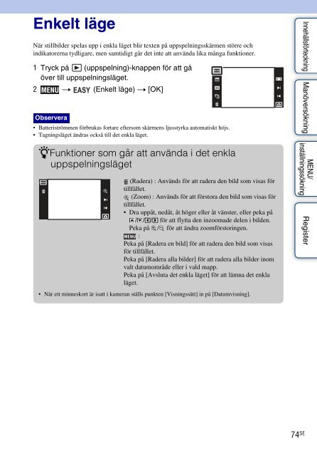 Sony DSC-TX7 - DSC-TX7 Istruzioni per l'uso Svedese