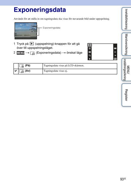 Sony DSC-TX7 - DSC-TX7 Istruzioni per l'uso Svedese