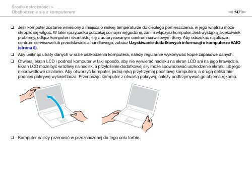 Sony VPCSA3J1E - VPCSA3J1E Istruzioni per l'uso Polacco