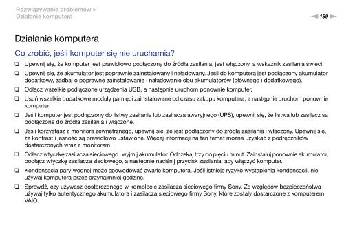 Sony VPCSA3J1E - VPCSA3J1E Istruzioni per l'uso Polacco