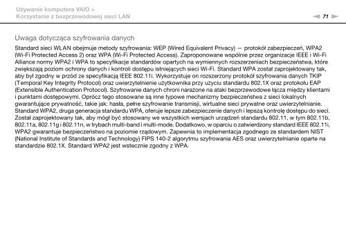 Sony VPCSA3J1E - VPCSA3J1E Istruzioni per l'uso Polacco