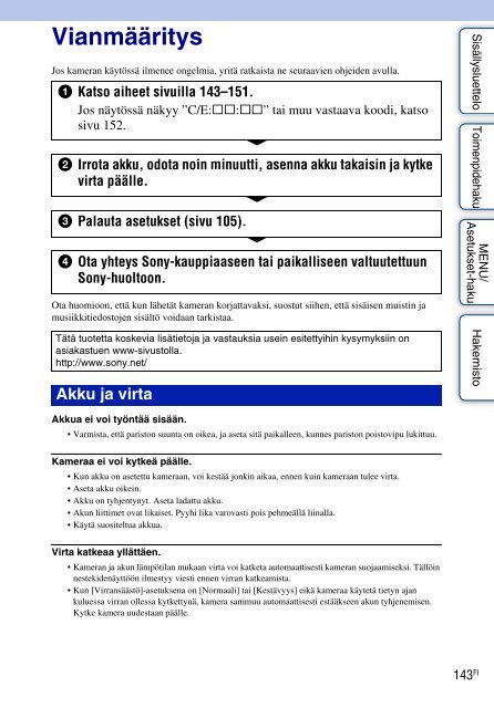 Sony DSC-TX7 - DSC-TX7 Istruzioni per l'uso Finlandese