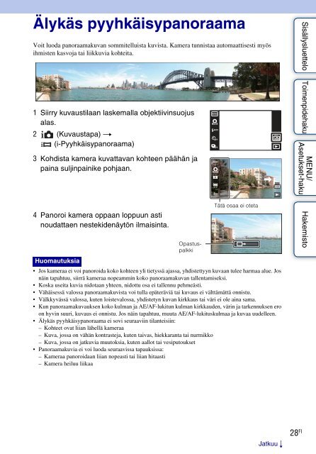 Sony DSC-TX7 - DSC-TX7 Istruzioni per l'uso Finlandese