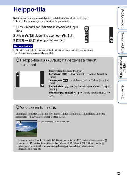 Sony DSC-TX7 - DSC-TX7 Istruzioni per l'uso Finlandese