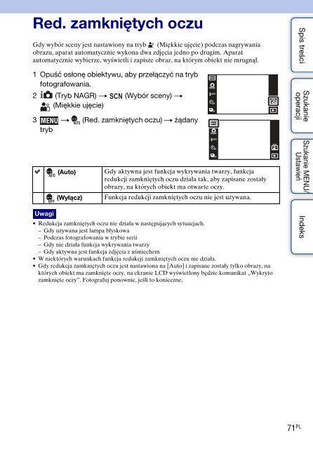 Sony DSC-TX7 - DSC-TX7 Istruzioni per l'uso Polacco