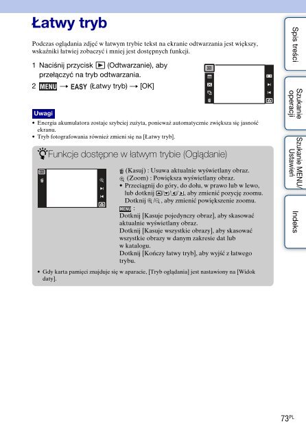 Sony DSC-TX7 - DSC-TX7 Istruzioni per l'uso Polacco