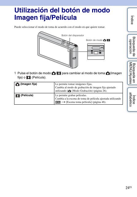 Sony DSC-TX7 - DSC-TX7 Istruzioni per l'uso Spagnolo