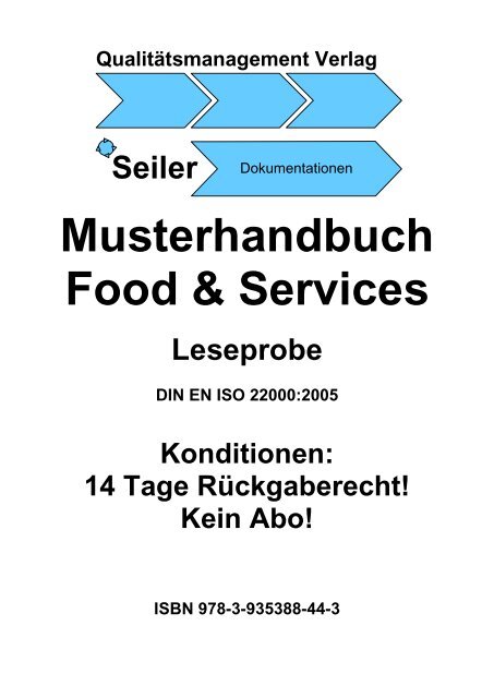 Musterhandbuch Food & Services