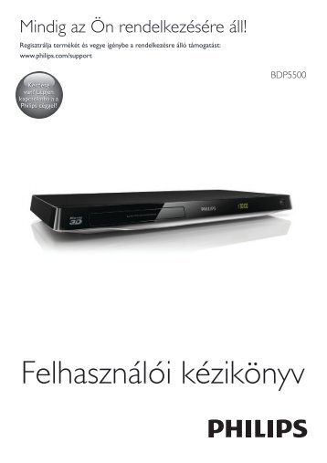 Philips 5000 series Lecteur Blu-ray / DVD - Mode dâemploi - HUN