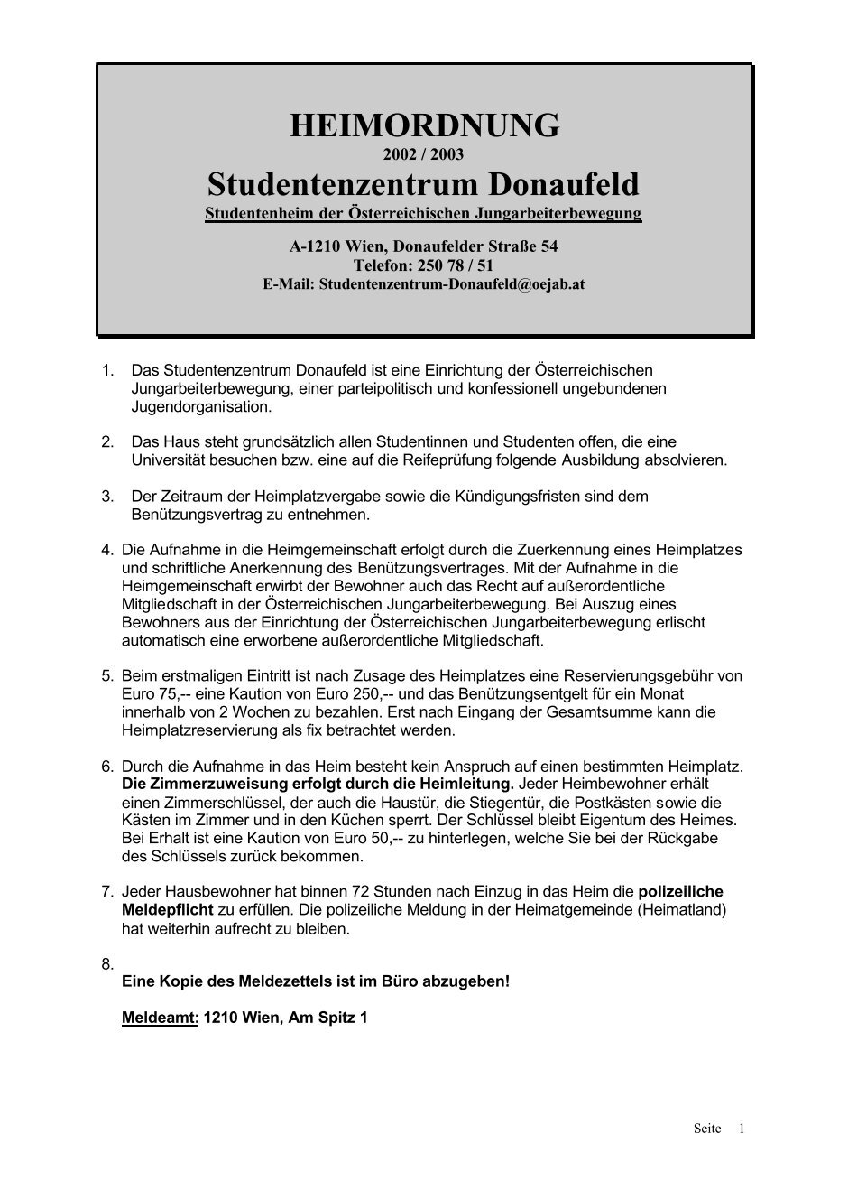 1 Free Magazines From Donaufeld Oejab At